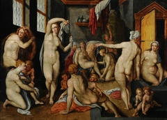 A Tepidarium with Female Nudes by Anonymous