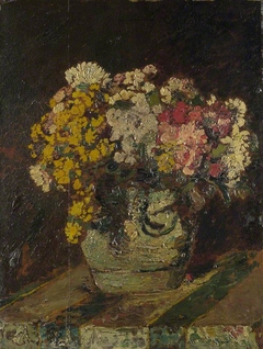 A Vase of Wild Flowers by Adolphe Joseph Thomas Monticelli