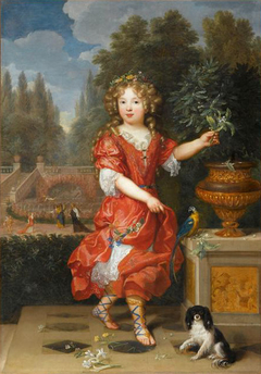 A young Mademoiselle de Blois, Marie-Anne de Bourbon, daughter of Louis XIV and Louise de La Vallière