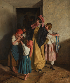 After Confirmation (The departure of the godmother) by Ferdinand Georg Waldmüller