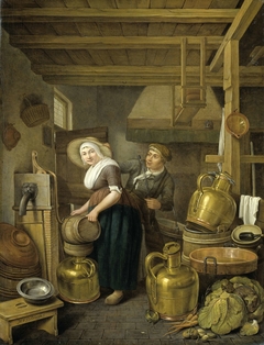 After Milking Time by Hendrick van der Burch