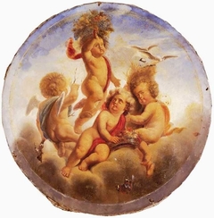 Allegorie op de vier seizoenen by Wilhelmus Petrus van Geldorp
