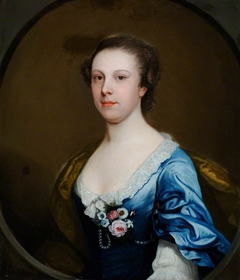 An Unknown Lady in a Blue Dress by Anonymous