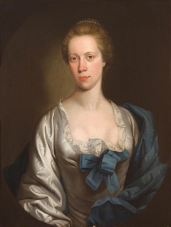 An Unknown Lady in White and Blue by Anonymous