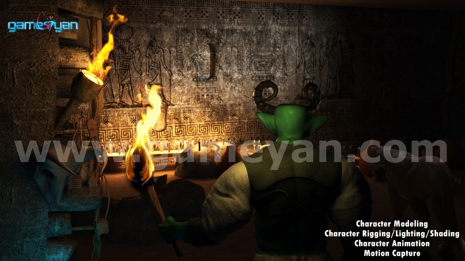Ancient 3D Character Modeling Poster By game outsourcing company
