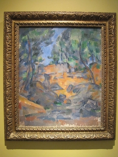 Arbres et rochers by Paul Cézanne