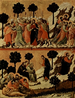 Arrest of Jesus (top); Agony in the Garden (bottom)