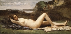 Bacchante in a Landscape by Jean-Baptiste-Camille Corot