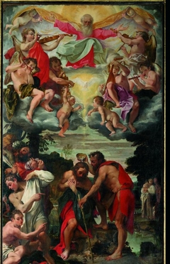 Battesimo di Cristo by Annibale Carracci