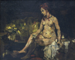 Bethsabée, d'après Rembrandt by Paul Cézanne
