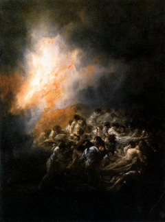 Blaze, Fire at night by Francisco de Goya