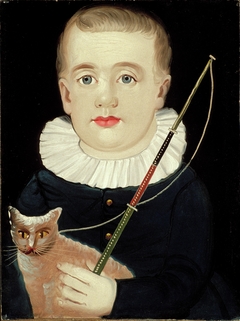 Boy with Cat and Whip