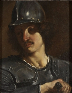 Bust of a Soldier in Armor by Guercino