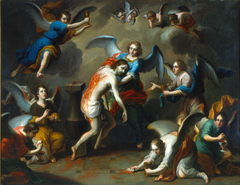Christ Consoled by the Angels by Juan Patricio Morlete Ruiz