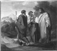 Christus auf dem Weg nach Emmaus by Robert von Langer