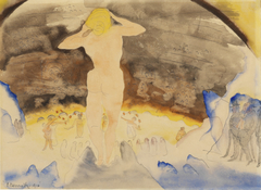 Count Muffat's First View of Nana at the Theatre by Charles Demuth