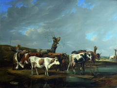 Cowherd by Alexander Johann Dallinger von Dalling