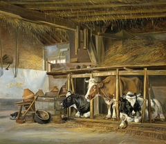 Cows in a Stable by Jan van Ravenswaay