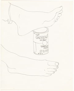 Feet with Campbell's Soup Can by Andy Warhol