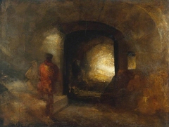 Figures in a Building by J. M. W. Turner