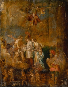 Finding of Moses by Stredoeurópsky maliar z 19 storočia