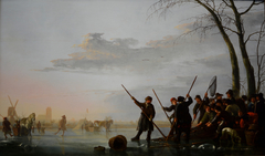 Fishing Under the Ice on the Maas by Aelbert Cuyp