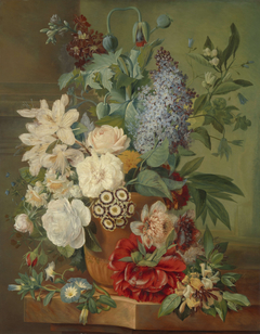 Flowers in a Terracotta Vase (Bloemen in een terracotta vaas)