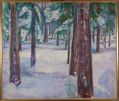 Forest in Snow by Edvard Munch