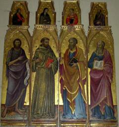 Four Saints. by Andrea di Bartolo