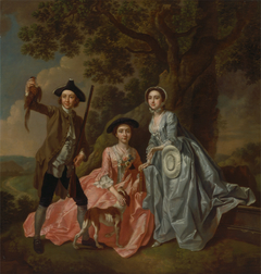 George Rogers and His Wife, Margaret, and His Sister, Margaret Roger by Francis Hayman