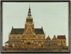Gezicht op het stadhuis van Bolsward by Hieronymus Bosch