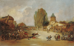 Goring at a Village Bullfight by Lucas Velázquez