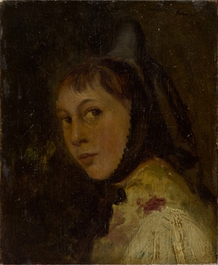 Head of a Peasant Woman by Anonymous Artist