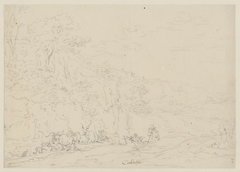 Heuvellandschap met vee by Leonaert Bramer