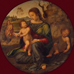 Holy Family with St John the Baptist by Giuliano Bugiardini