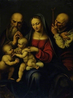 Holy Family with the infant St. John the Baptist by Cesare da Sesto
