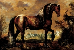 Horse in a Landscape by Roelant Savery