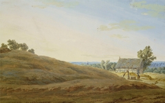 Hut with a well on Rügen by Caspar David Friedrich