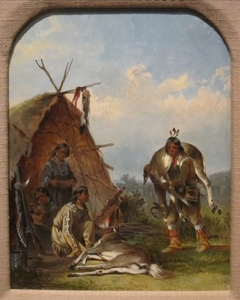 Indians with Deer by John Mix Stanley