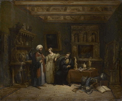 Intérieur d'une chambre au XVIème siècle by Charles-Caïus Renoux