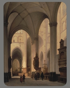 Interior of a Gothic Church by Johannes Bosboom