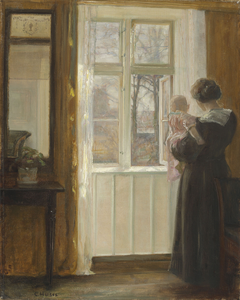 Interior with Mother and Child.