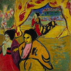 Japanisches Theater [Japanese Theatre] by Ernst Ludwig Kirchner