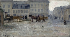 Jernbanetorget by Halfdan Strøm