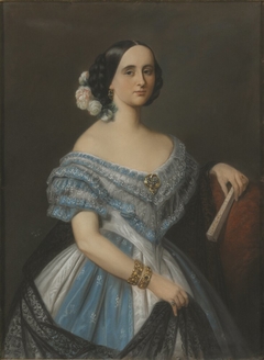 Julie (Julia Mathilda) Berwald, g. Åkerhielm af Margrethelund (1822-1877), operasångerska, gift med friherre hovmarskalk Gustaf Georg Knut Åkerhielm af Mergrethelund by Maria Röhl