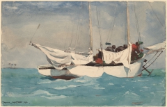 Key West, Hauling Anchor by Winslow Homer