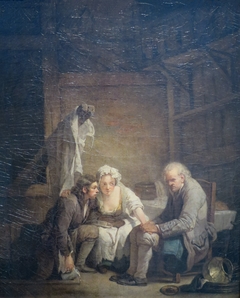 L'aveugle trompé by Jean-Baptiste Greuze