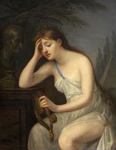 La Muse de la poésie livrée aux regrets que lui laisse la mort de Voltaire by Geneviève Brossard de Beaulieu