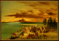 La Salle Claiming Louisiana for France.  April 9, 1682 by George Catlin