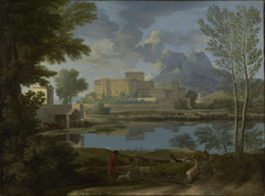 Landscape with a Calm (Un Tem[p]s calme et serein) by Nicolas Poussin